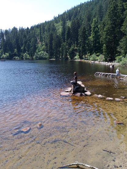 Nixenfigur am Mummelsee