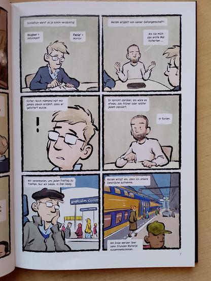 Seite aus dem Buch, Interviewsituation
