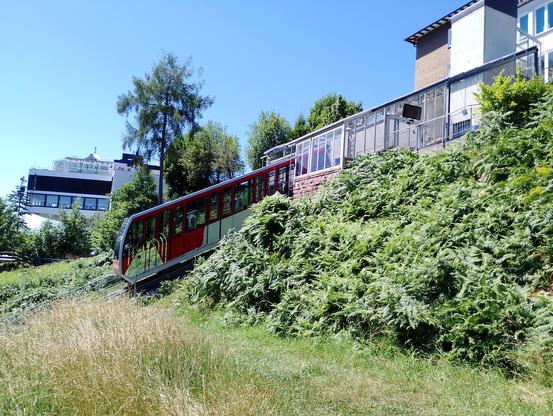 Sommerbergbahn an der Bergstation