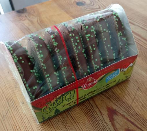 Packung Grinch-Lebkuchen