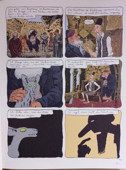 Seite aus dem Comic: Die Katze fordert eine Bar-Mizwa